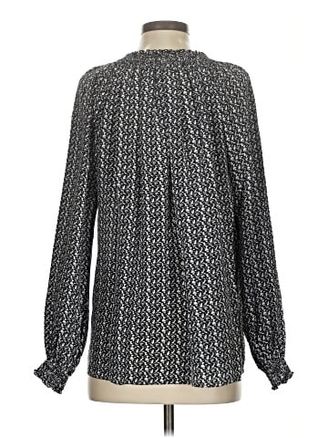 Rungolee Long Sleeve Silk Top (view 2)