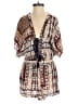 Cleobella 100% Rayon Paisley Brown Romper Size XS - photo 1