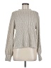 Lush Metallic Silver Turtleneck Sweater Size M - photo 1