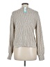 Lush Metallic Silver Turtleneck Sweater Size M - photo 2