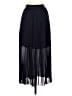 H&M 100% Polyester Blue Black Formal Skirt Size XS - photo 2