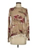 OMG! Accessories Floral Tan Pullover Sweater Size XS - photo 1