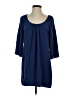 Glam 100% Polyester Blue 3/4 Sleeve Blouse Size S - photo 1
