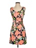 Necessary Clothing 100% Polyester Floral Orange Cocktail Dress Size S (estimated) - photo 1