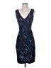 Milly Graphic Blue Cocktail Dress Size 2 - photo 1