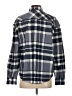 Onia 100% Cotton Checkered-gingham Gray Long Sleeve Button-Down Shirt Size S - photo 2
