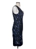 Milly Graphic Blue Cocktail Dress Size 2 - photo 4