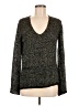 Zara Metallic Black Pullover Sweater Size M - photo 1