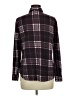 rue21 100% Polyester Plaid Burgundy Long Sleeve Blouse Size M - photo 2