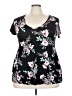 Torrid Black Short Sleeve Blouse Size 5X Plus (6) - photo 1
