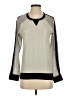 Collective Concepts Metallic Silver Pullover Sweater Size S - photo 1