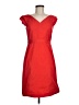 Theory 100% Polyester Solid Red Cocktail Dress Size 8 - photo 1
