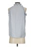 Ann Taylor 100% Polyester Gray Sleeveless Blouse Size XS - photo 2