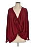 Self Contrast Burgundy Cardigan Size L - photo 1