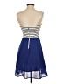 Jealous Tomato 100% Polyester Stripes Blue Casual Dress Size S - photo 2