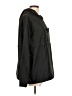 Ann Taylor 100% Polyester Solid Black Windbreaker Size L - photo 4