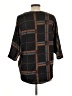 Olivia Blu Plaid Black Poncho Size L - photo 2