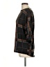 Olivia Blu Plaid Black Poncho Size L - photo 5