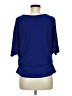 For Cynthia Blue 3/4 Sleeve Blouse Size M (petite) - photo 2
