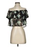 Leith 100% Polyester Black Short Sleeve Blouse Size S - photo 1
