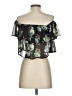 Leith 100% Polyester Black Short Sleeve Blouse Size S - photo 2