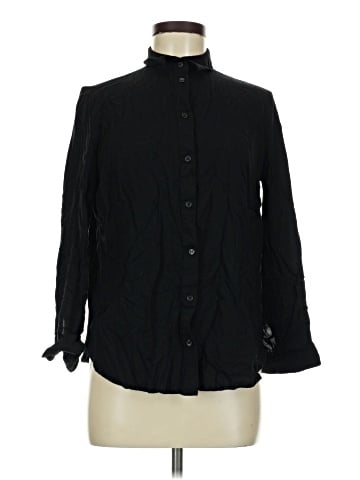 Divided by H&M 3/4 Sleeve Button-Down Shirt (view 1)