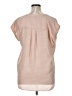 Worthington 100% Polyester Pink Short Sleeve Blouse Size XL - photo 2