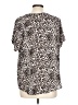 Buffalo by David Bitton 100% Polyester Animal Print Brown Short Sleeve Blouse Size L - photo 2