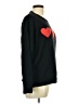 Shein Curve 100% Acrylic Hearts Black Pullover Sweater Size 12 Plus (0) - photo 4