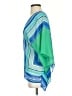 Ann Taylor 100% Polyester Blue Poncho Size XS - photo 5