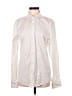 Zara Ivory Long Sleeve Button-Down Shirt Size M - photo 1