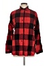 Old Navy Checkered-gingham Red Long Sleeve Button-Down Shirt Size L - photo 1