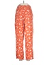 One 5 One 100% Rayon Floral Orange Casual Pants Size M - photo 1