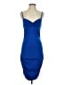 Shein Solid Blue Cocktail Dress Size 4 - photo 1