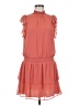 Express 100% Polyester Solid Orange Casual Dress Size M - photo 1