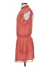 Express 100% Polyester Solid Orange Casual Dress Size M - photo 5
