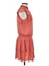 Express 100% Polyester Solid Orange Casual Dress Size M - photo 4