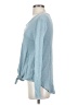Dylan 100% Cotton Blue Long Sleeve Top Size S - photo 5