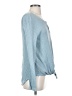 Dylan 100% Cotton Blue Long Sleeve Top Size S - photo 4