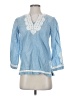 Point Sur Blue 3/4 Sleeve Blouse Size XXS - photo 1