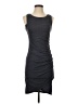 Leith Solid Gray Casual Dress Size S - photo 1