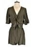 Flawless Solid Green Romper Size M - photo 1