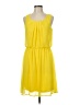 AB Studio Solid Yellow Casual Dress Size M - photo 1