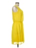 AB Studio Solid Yellow Casual Dress Size M - photo 4
