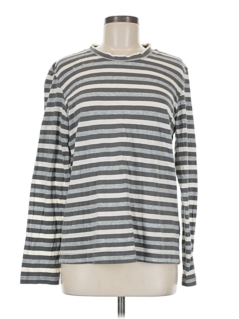 Pre-owned Adam Lippes Long Sleeve Turtleneck In Gray