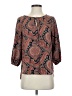 Glam 100% Polyester Brown 3/4 Sleeve Blouse Size S - photo 1