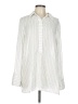 Max Studio 100% Rayon White Long Sleeve Button-Down Shirt Size L - photo 1