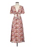 Shein 100% Polyester Floral Ivory Casual Dress Size 4 - photo 1