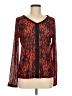 The Limited 100% Polyester Red Long Sleeve Blouse Size M - photo 1