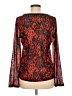 The Limited 100% Polyester Red Long Sleeve Blouse Size M - photo 2